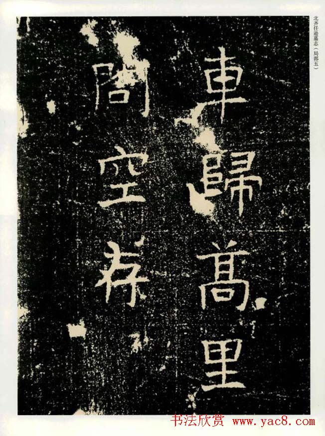 书法碑帖欣赏《北齐任逊墓志》