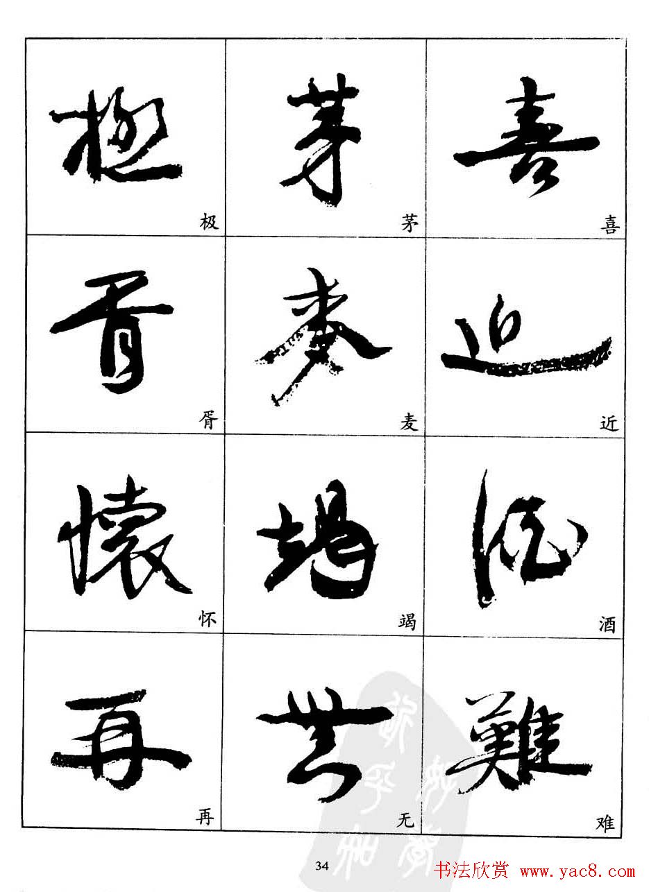 20世纪中国杰出书法家康有为字帖欣赏