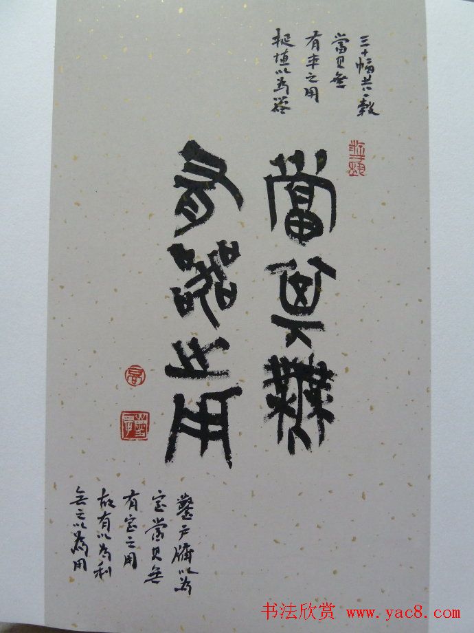 高庆春篆书欣赏《道德经选》书法册页