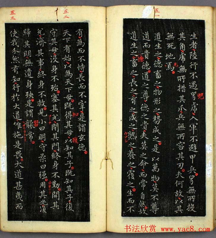 王羲之小楷书法欣赏《道德经》