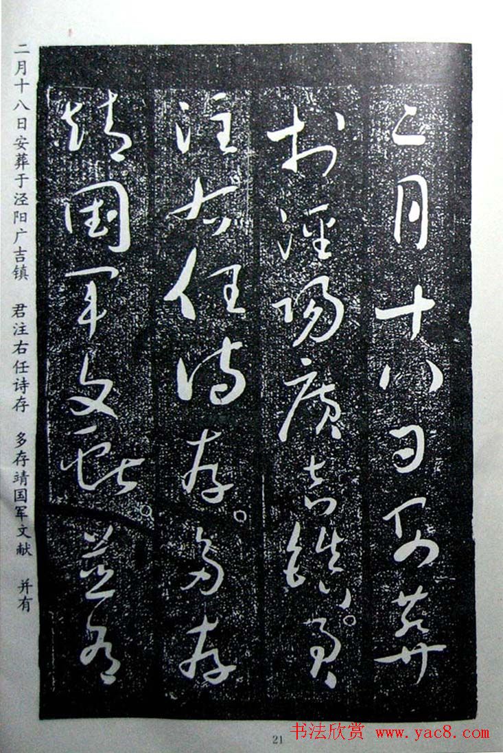 于右任草书欣赏王陆一墓志铭