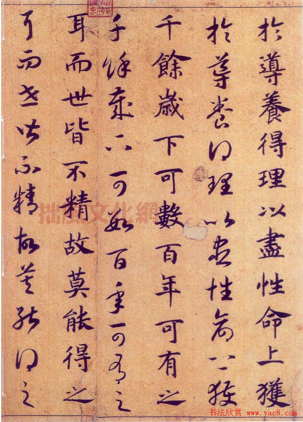 宋高宗赵构真草书法欣赏《嵇康养生论卷》