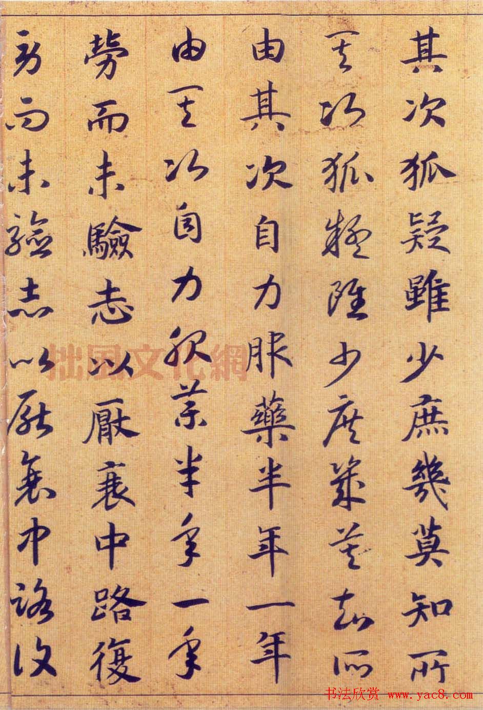 宋高宗赵构真草书法欣赏《嵇康养生论卷》