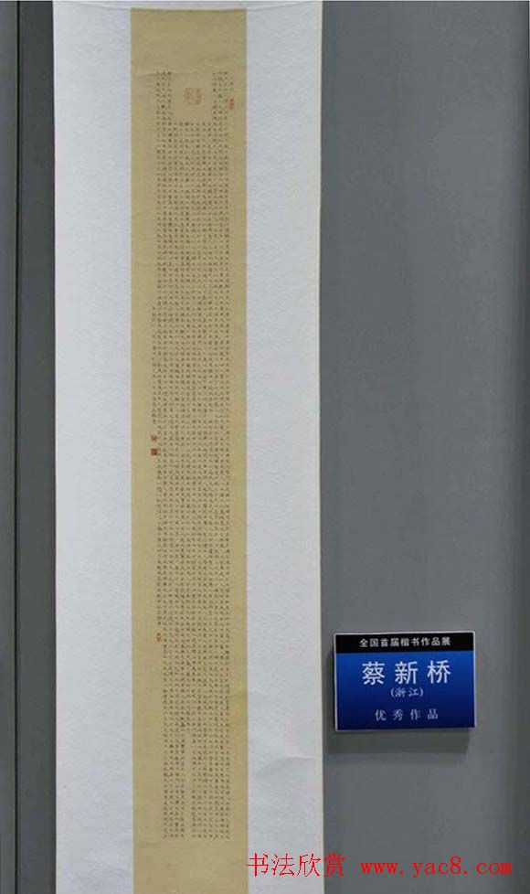 全国首届楷书作品展评委书法和入展作品