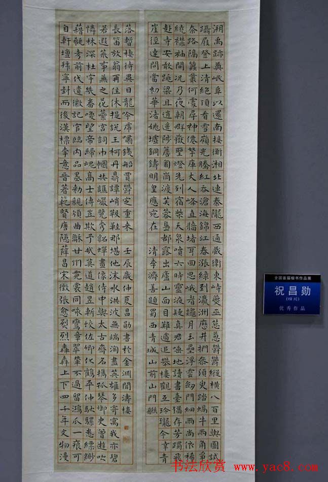 全国首届楷书作品展评委书法和入展作品