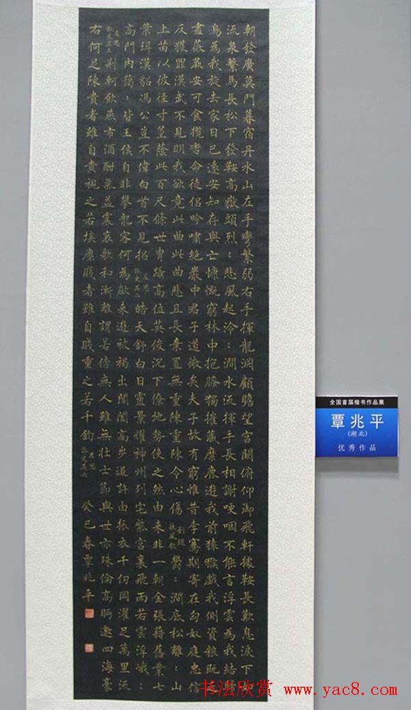 全国首届楷书作品展评委书法和入展作品