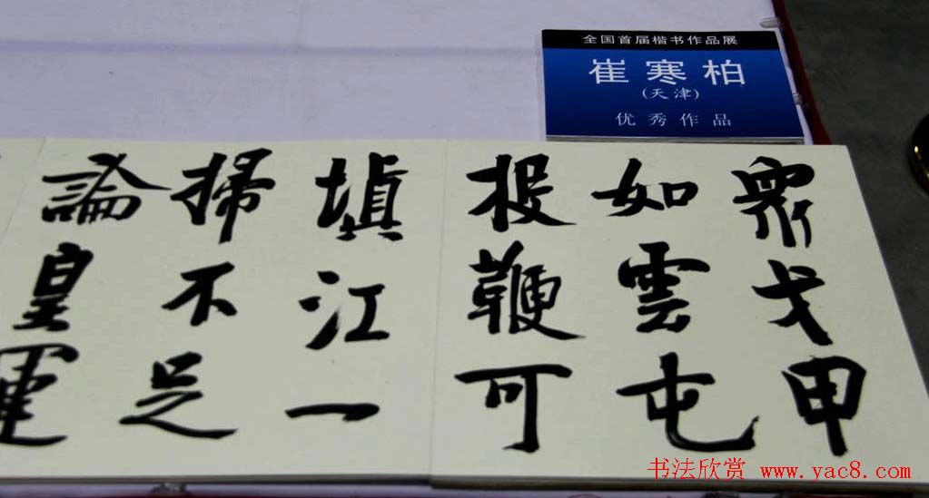 全国首届楷书作品展评委书法和入展作品