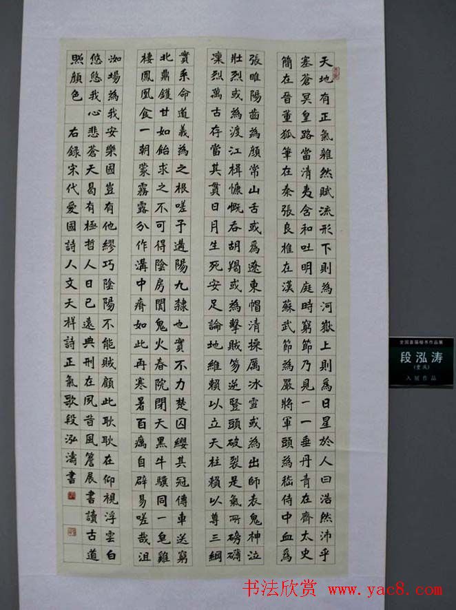 全国首届楷书作品展评委书法和入展作品