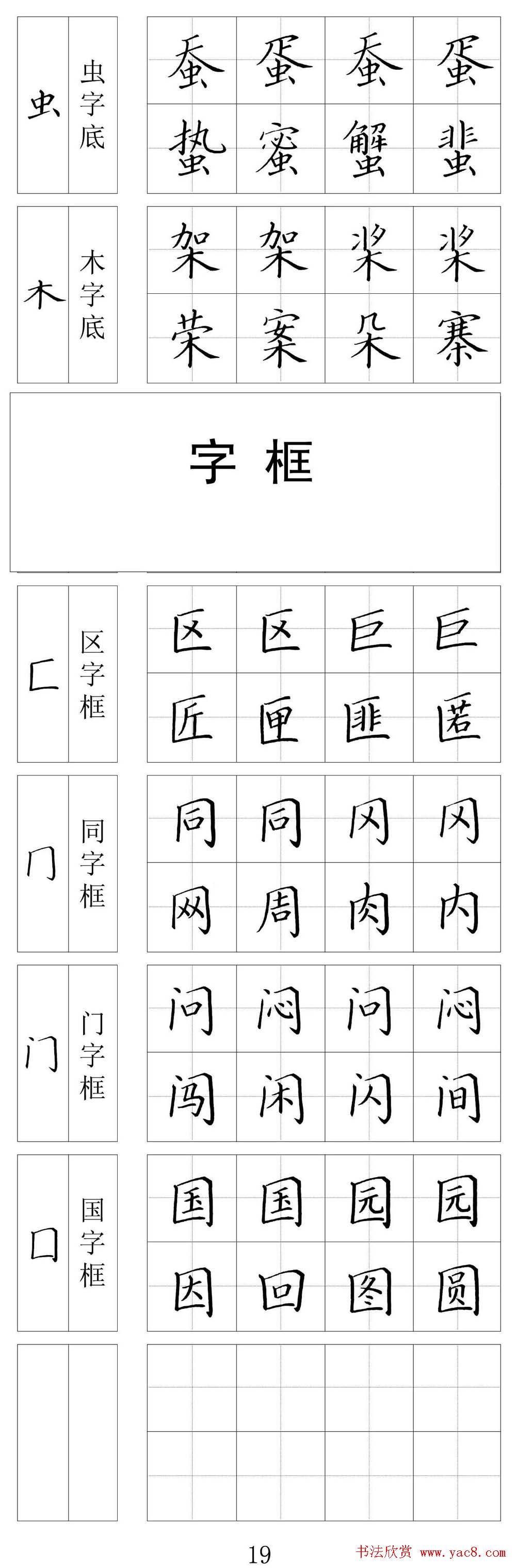王云厚硬笔书法字帖《钢笔楷书教材》