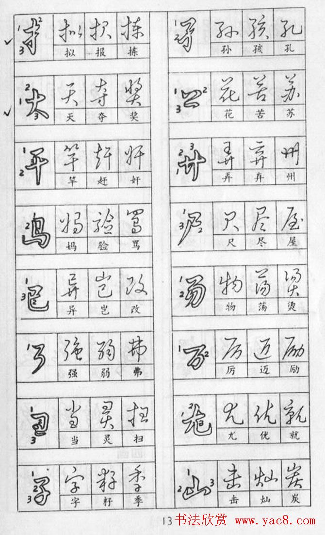 黄若舟经典字帖《怎样快写钢笔字》