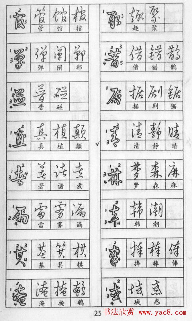 黄若舟经典字帖《怎样快写钢笔字》
