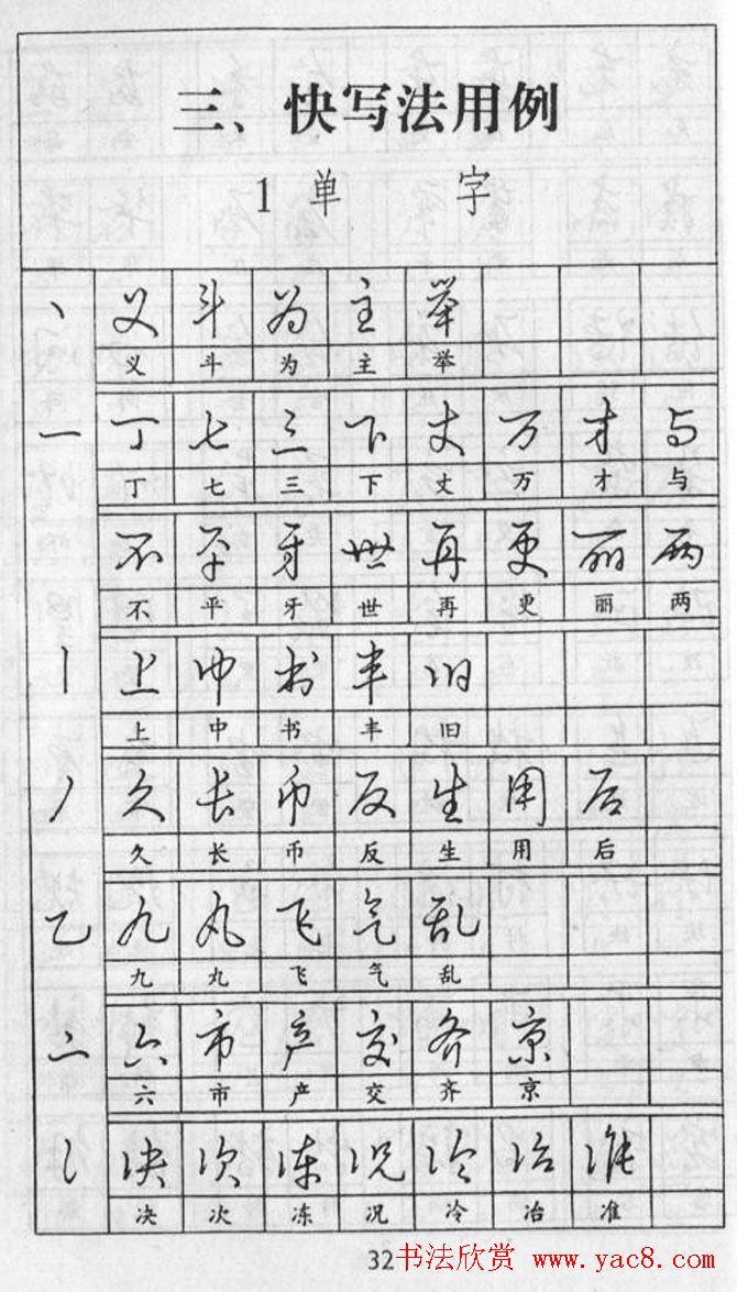 黄若舟经典字帖《怎样快写钢笔字》