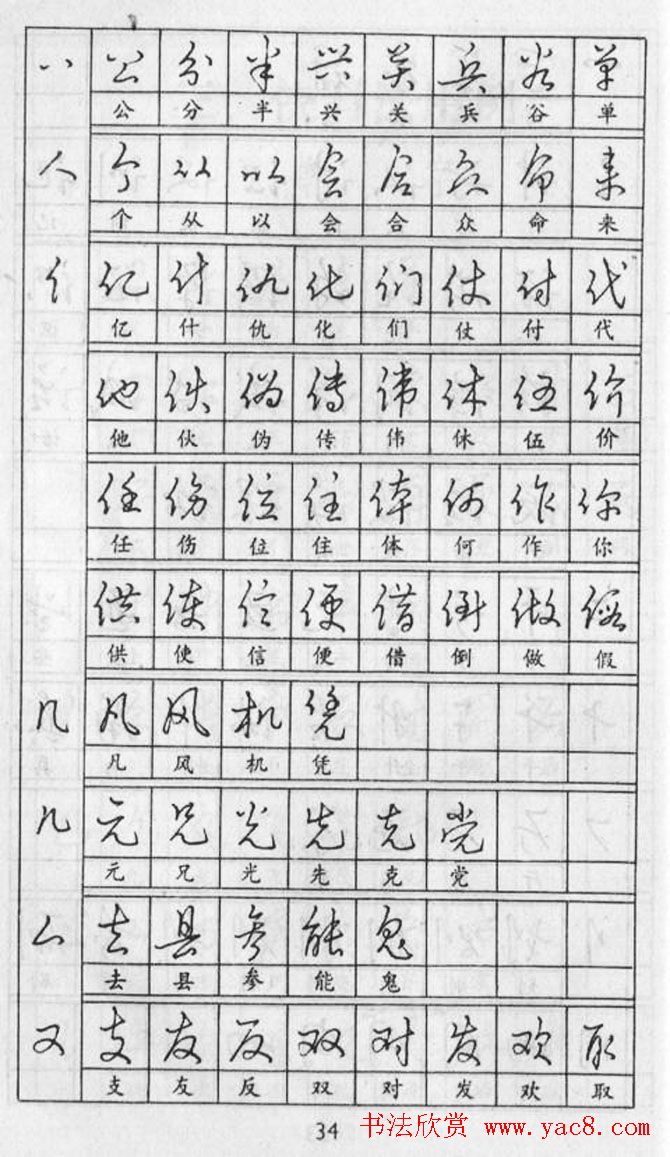 黄若舟经典字帖《怎样快写钢笔字》