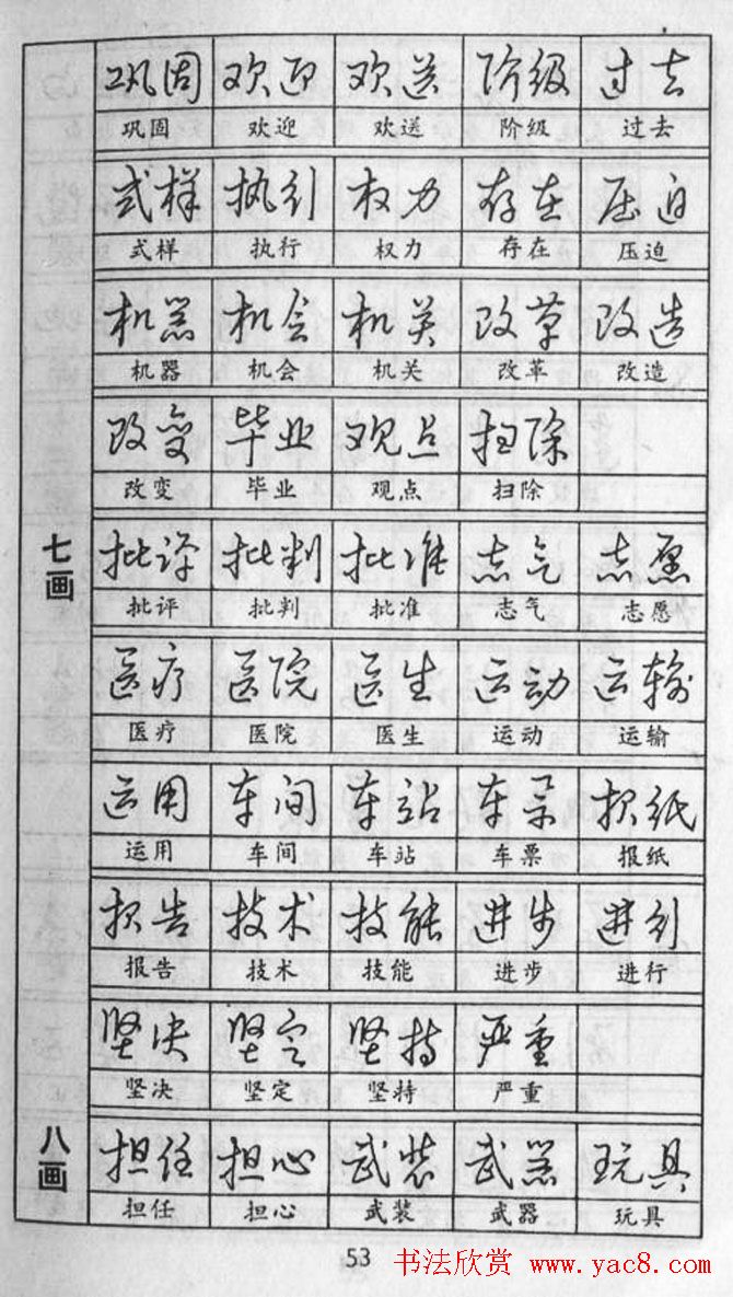 黄若舟经典字帖《怎样快写钢笔字》