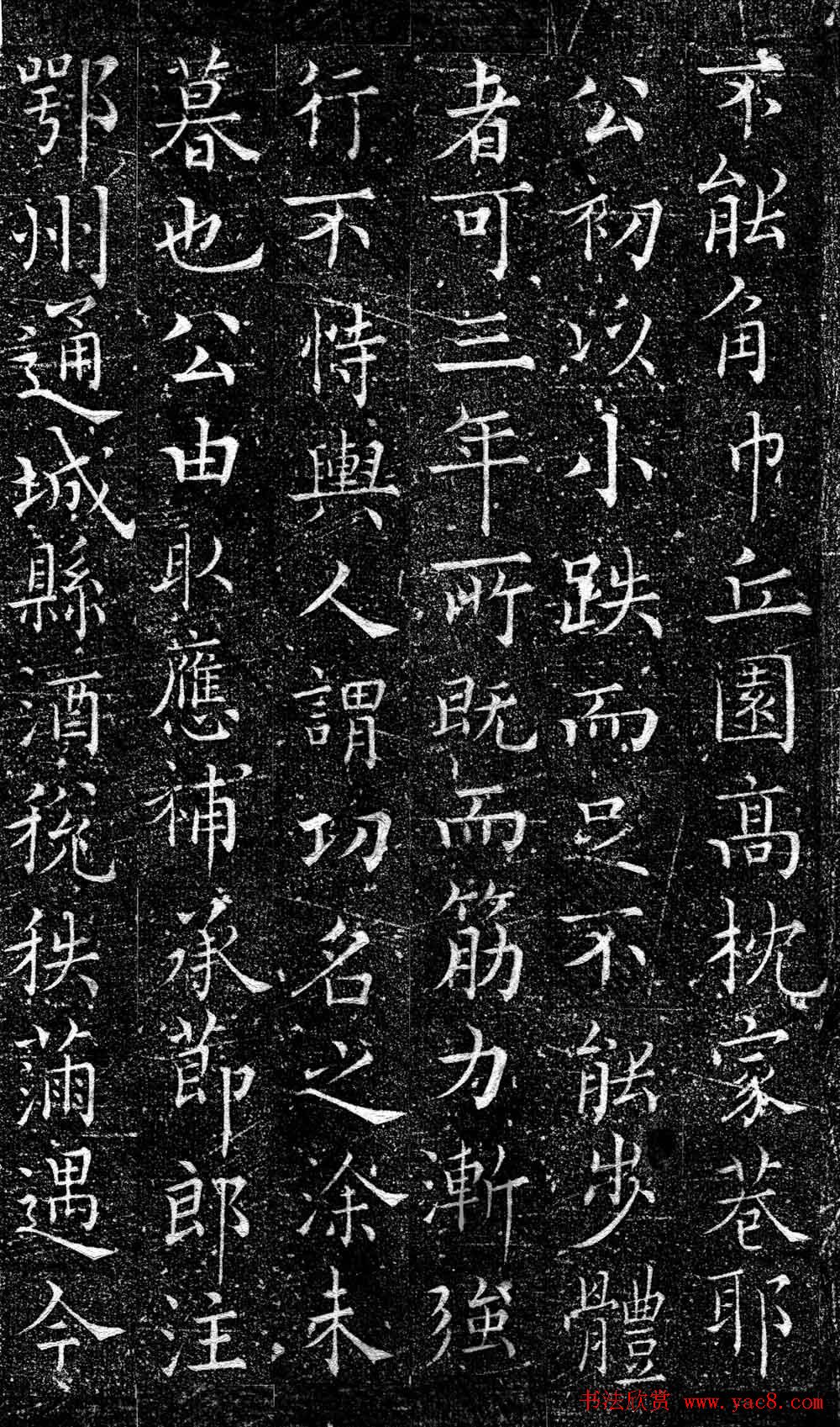 南宋赵师白楷书欣赏《赵师向墓志》