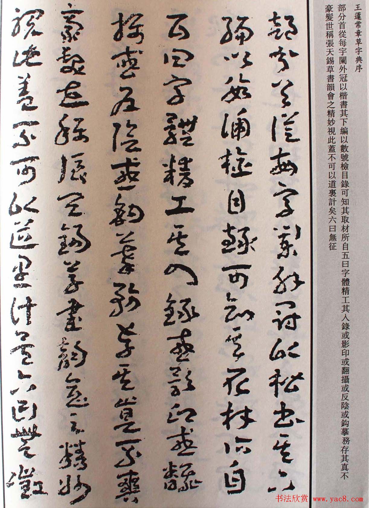 王遽常草书欣赏《章草字典序》