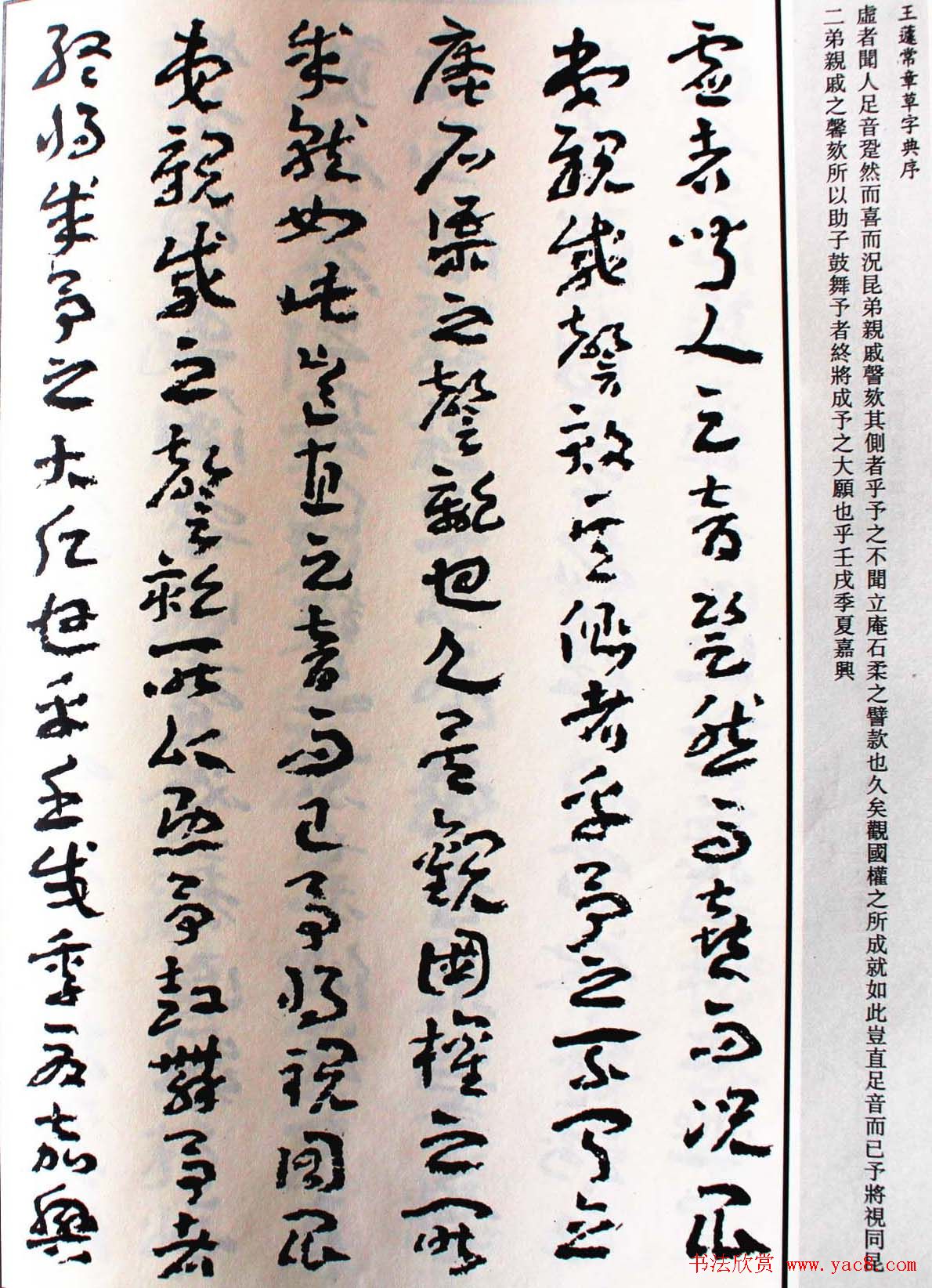 王遽常草书欣赏《章草字典序》