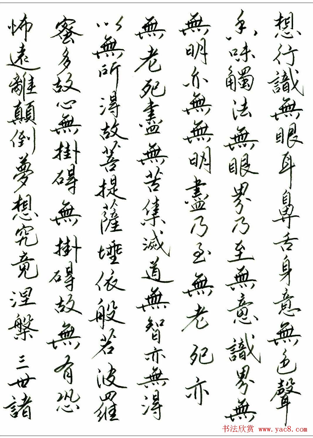 刘建华硬笔书法作品《心经》