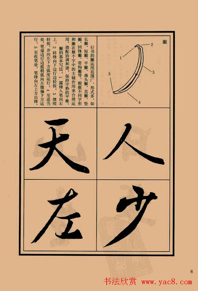 书法教程图文《兰亭序笔法详析》