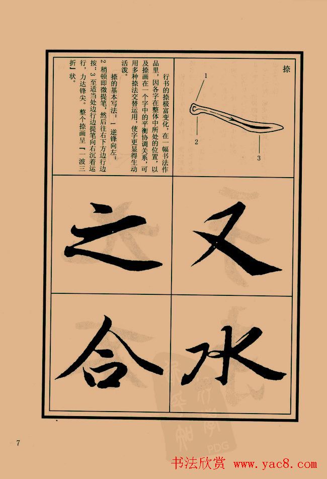 书法教程图文《兰亭序笔法详析》