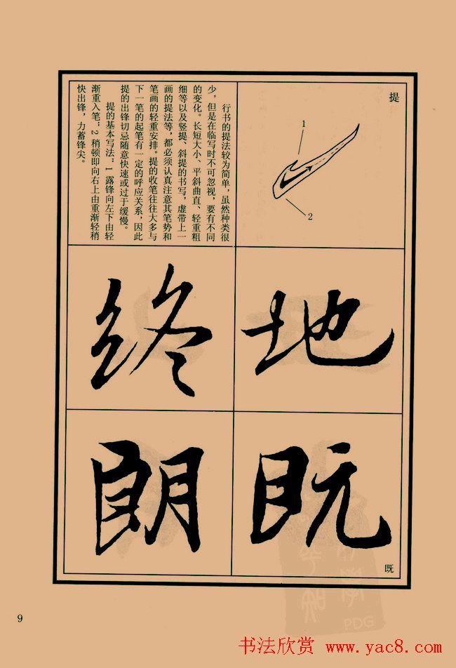 书法教程图文《兰亭序笔法详析》