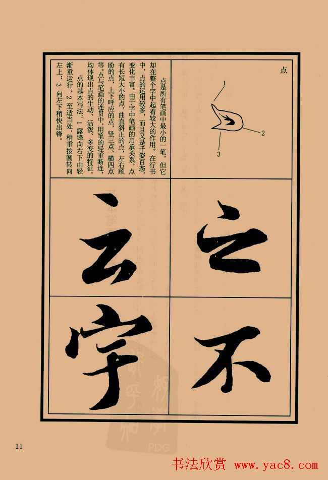 书法教程图文《兰亭序笔法详析》