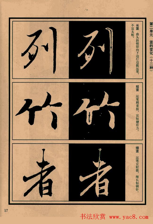 书法教程图文《兰亭序笔法详析》