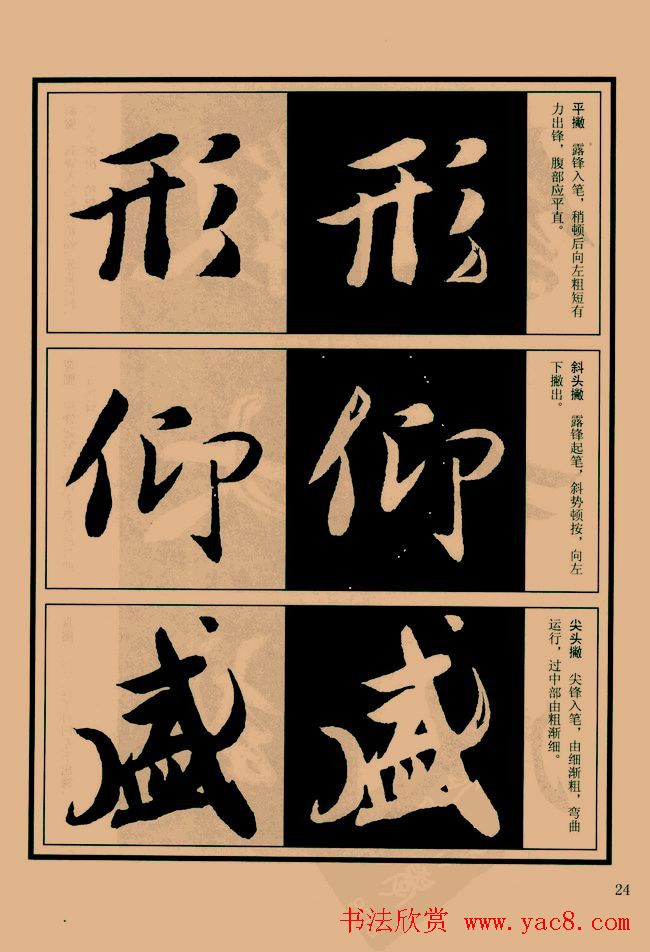 书法教程图文《兰亭序笔法详析》