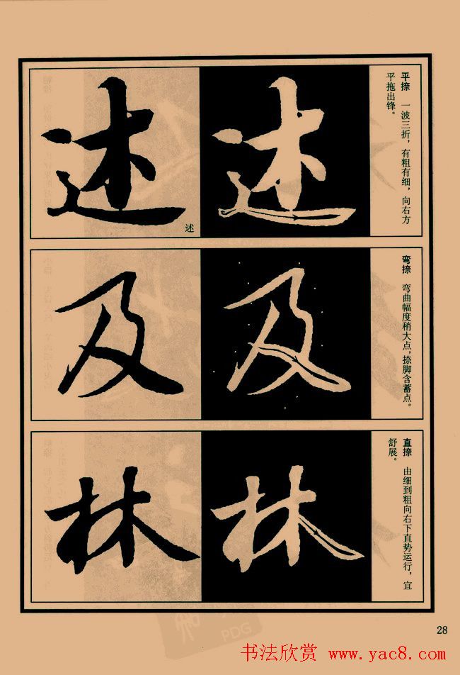 书法教程图文《兰亭序笔法详析》