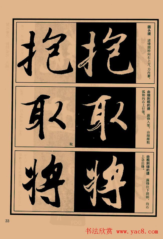 书法教程图文《兰亭序笔法详析》