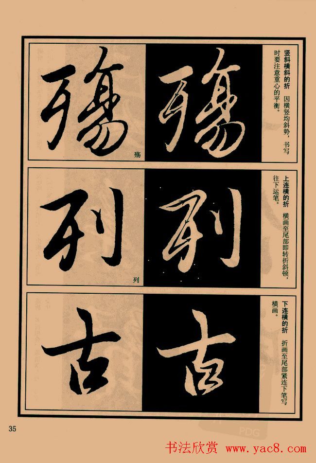 书法教程图文《兰亭序笔法详析》