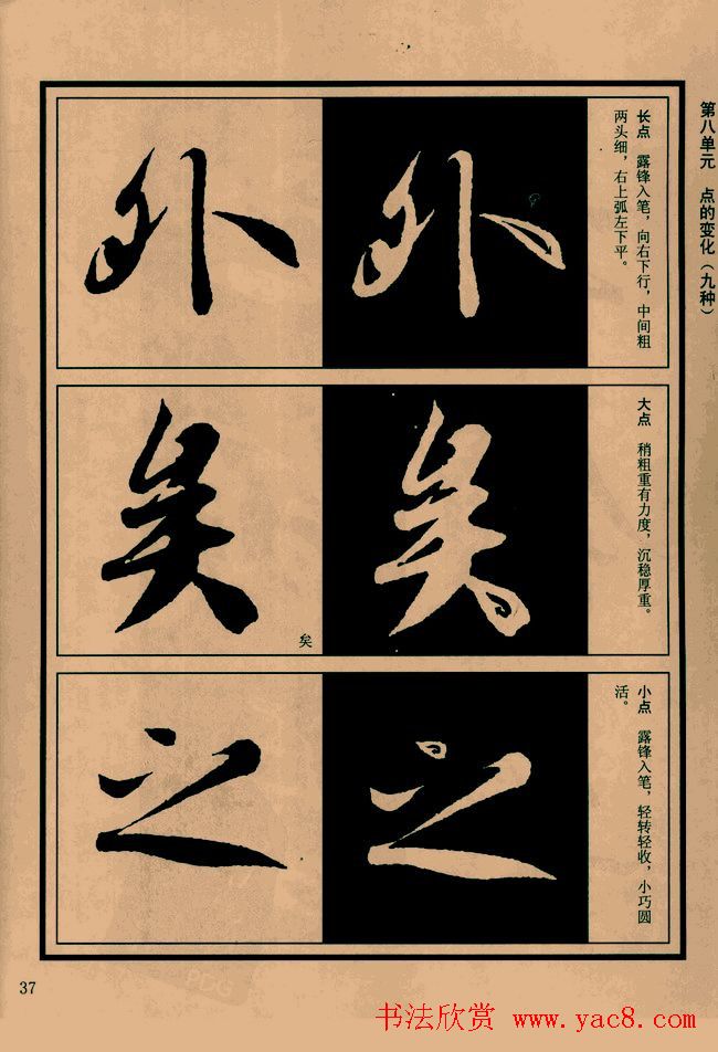 书法教程图文《兰亭序笔法详析》