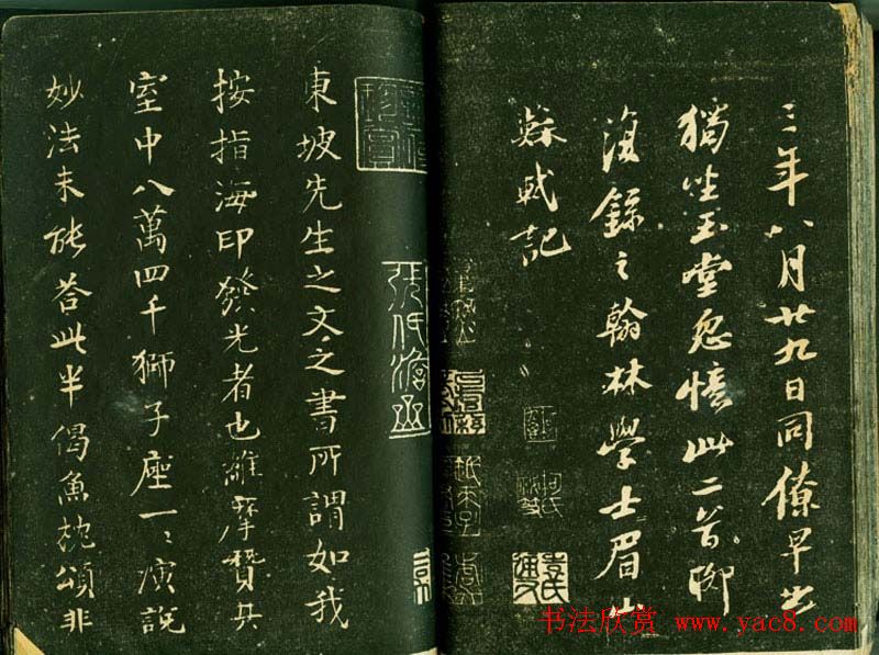 苏轼书法精品《三希堂法帖第十二册》