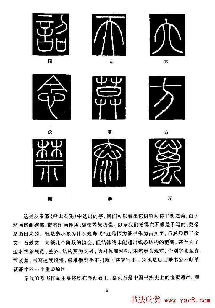 篆体入门丛书《篆书技法百日通》