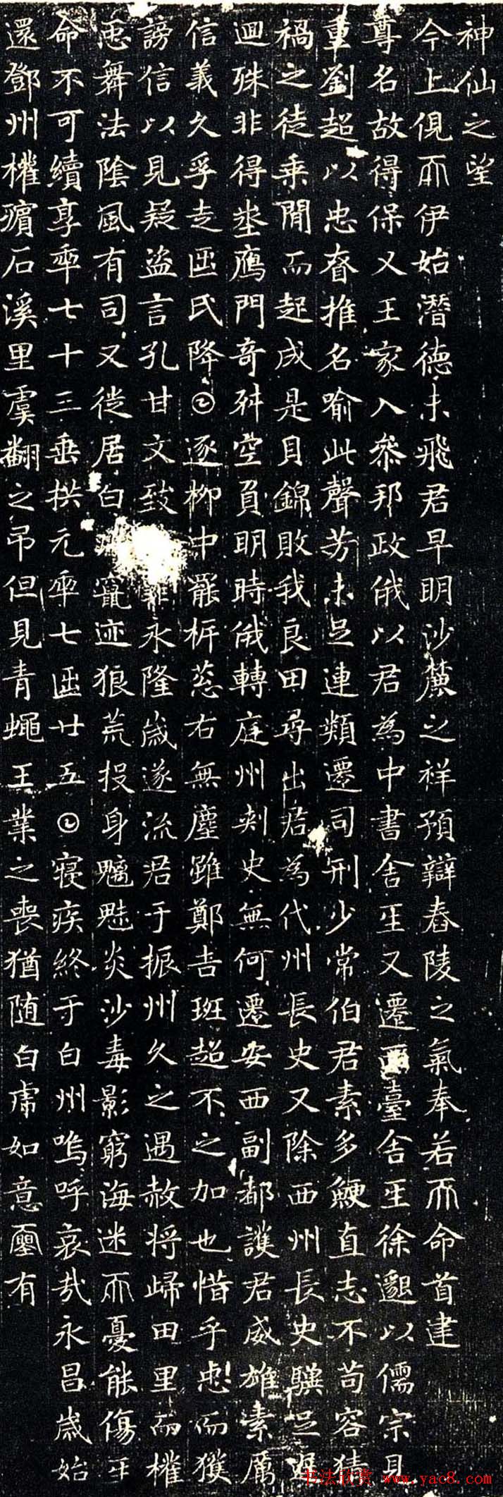 狄仁杰书法欣赏楷书拓片《袁公瑜墓志》