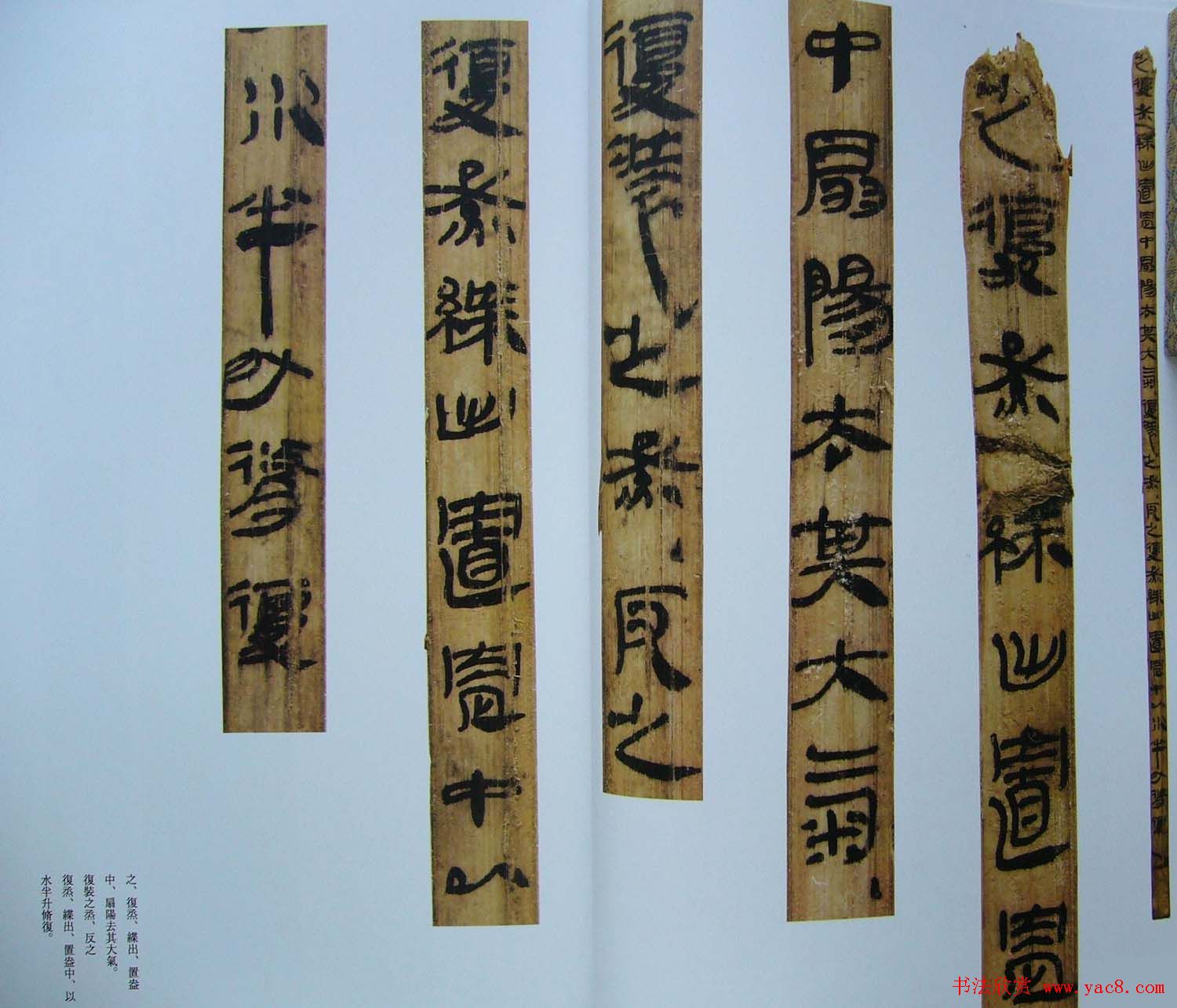 汉代书法竹简欣赏《虎溪山前汉简》