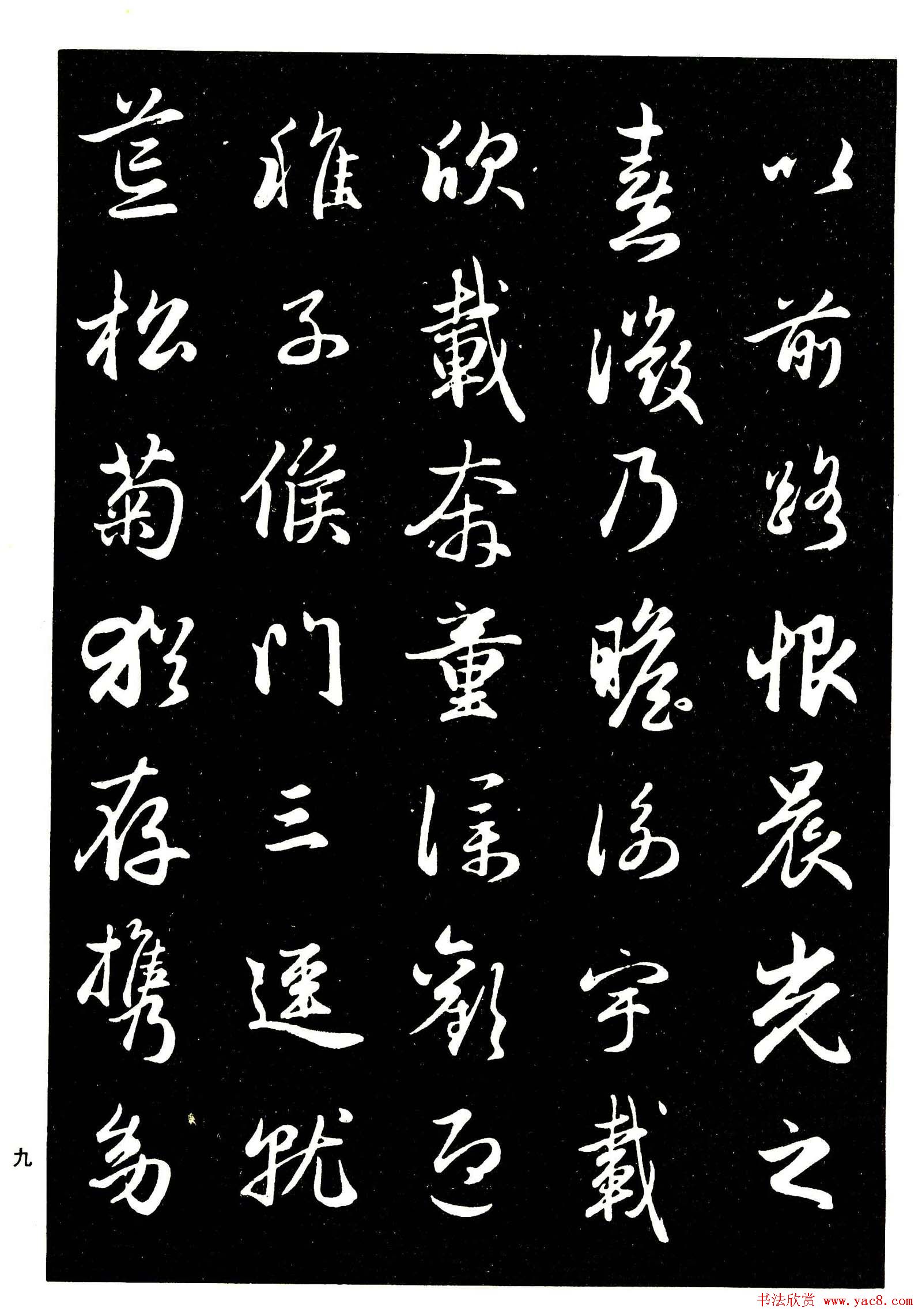 高清晰毛笔字帖欣赏《赵孟頫行书字帖》