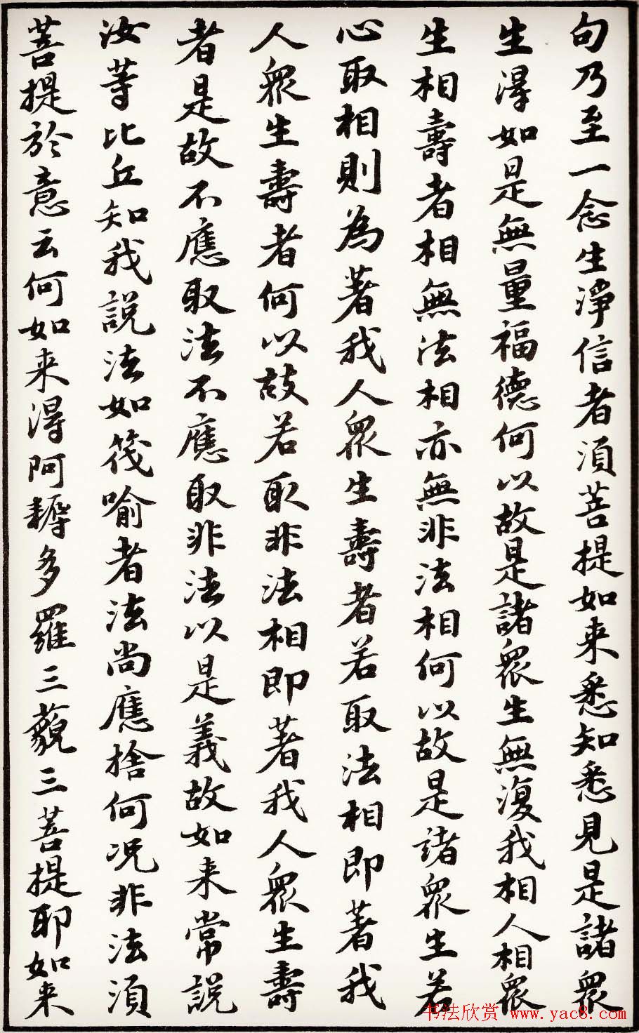 苏轼行楷书法欣赏《金刚经》全本