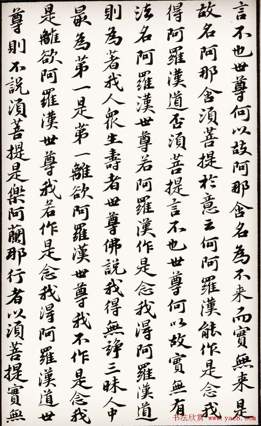 苏轼行楷书法欣赏《金刚经》全本