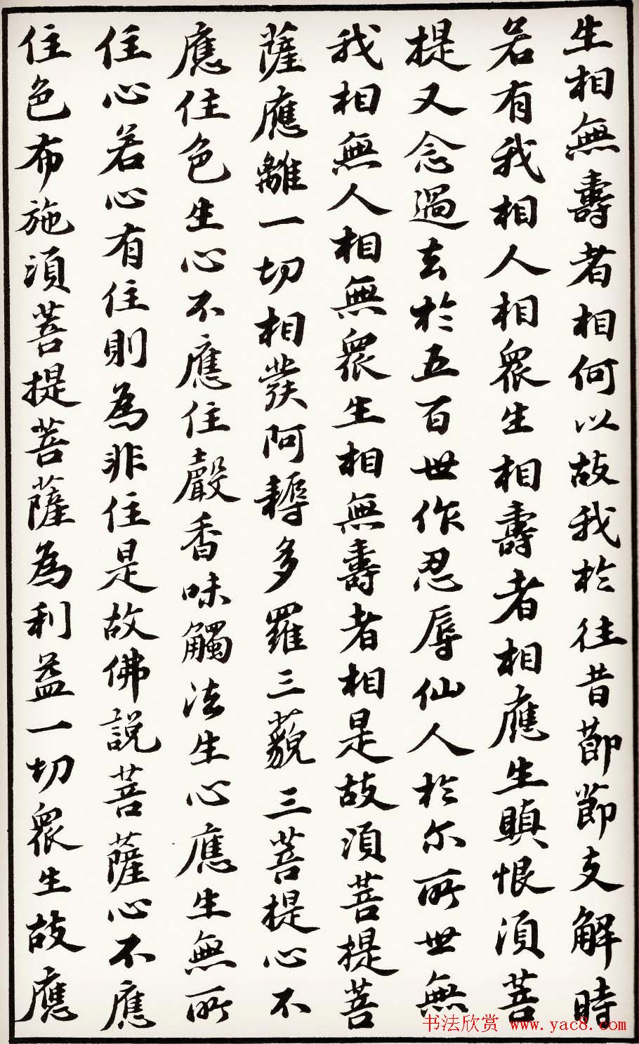 苏轼行楷书法欣赏《金刚经》全本