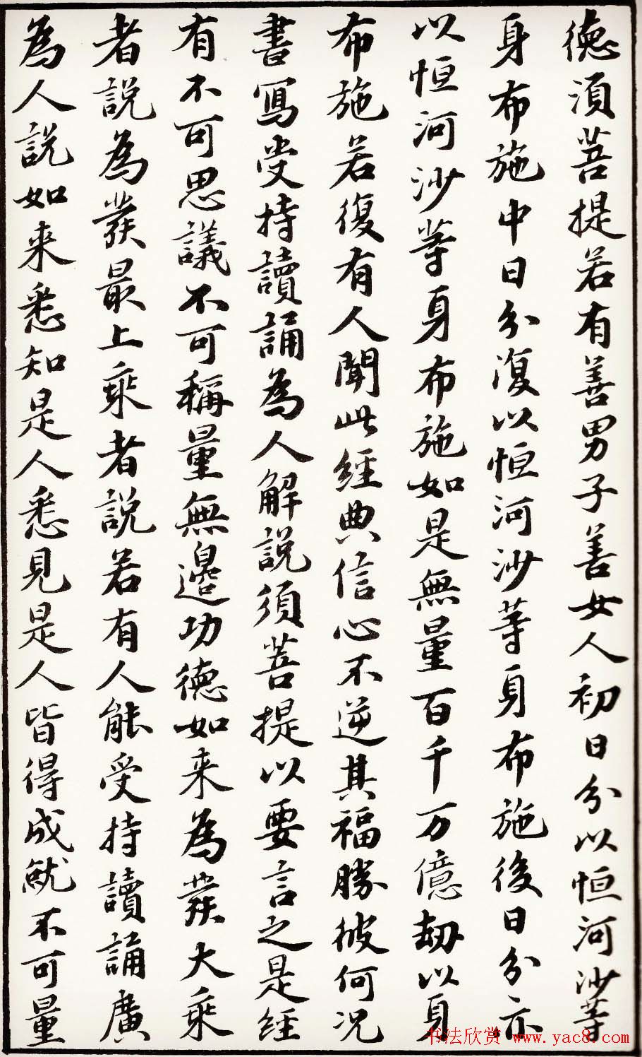 苏轼行楷书法欣赏《金刚经》全本