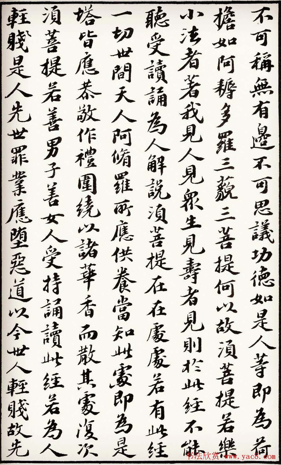 苏轼行楷书法欣赏《金刚经》全本