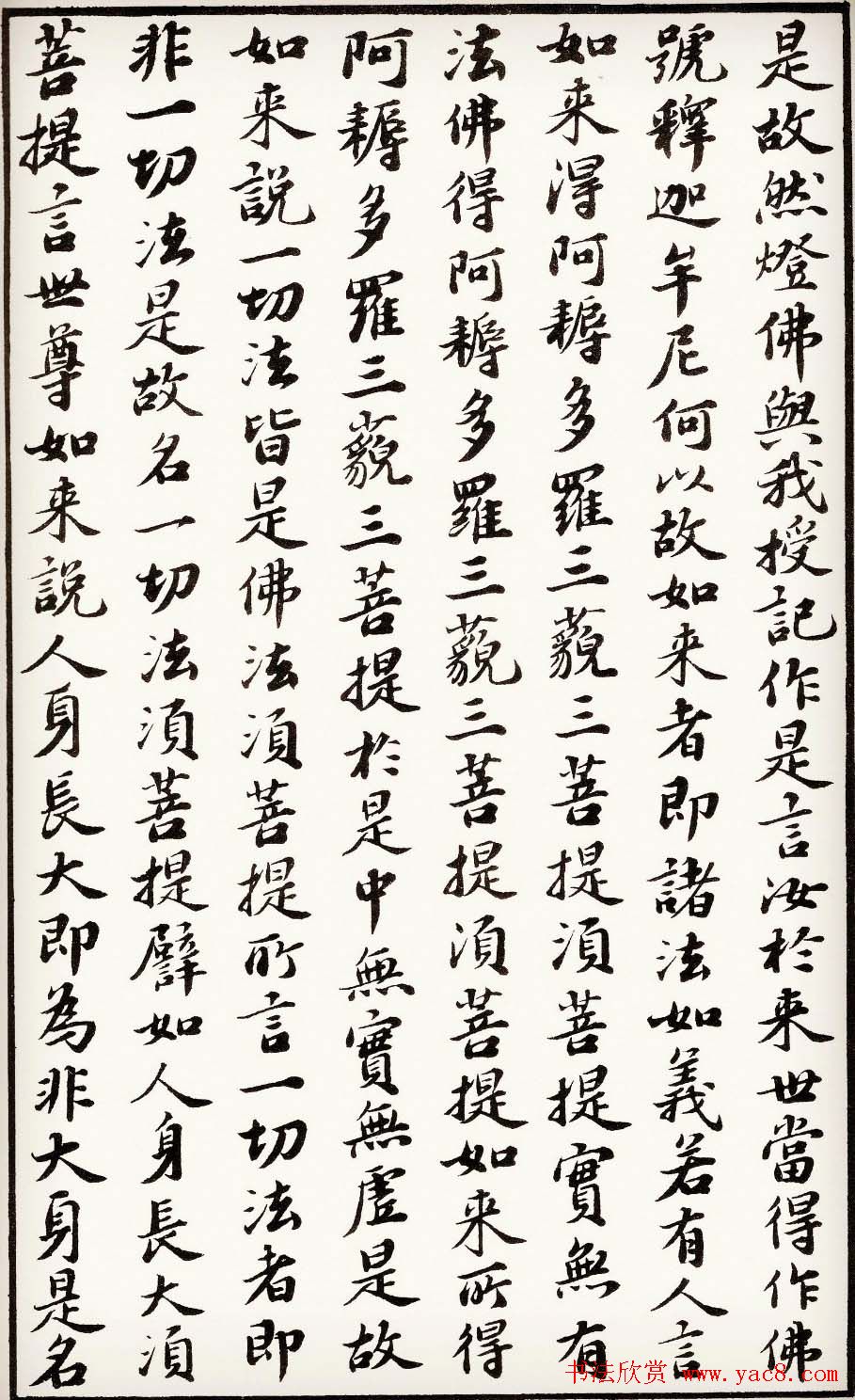 苏轼行楷书法欣赏《金刚经》全本