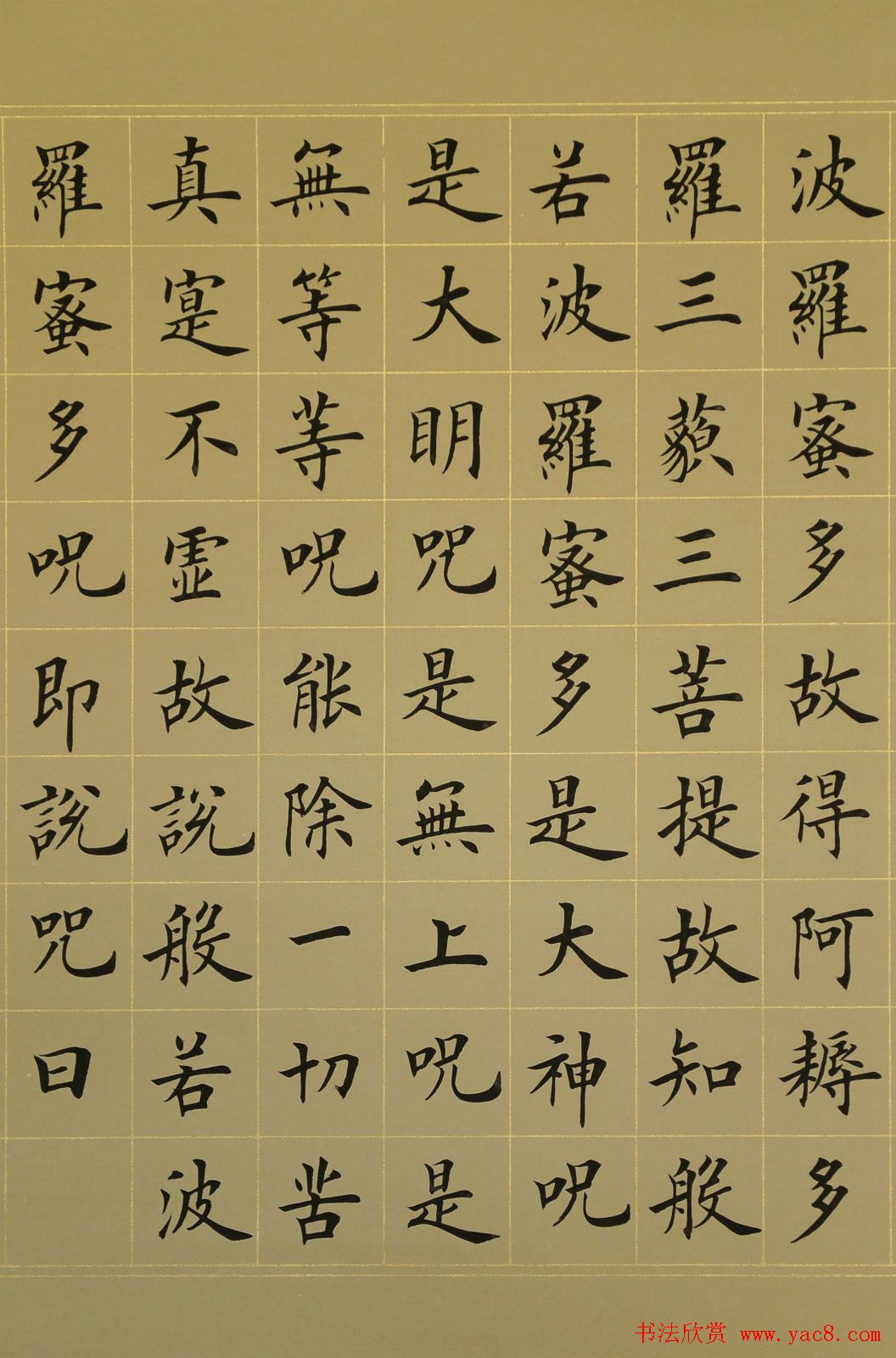 张延东书法手卷欣赏《楷书心经》