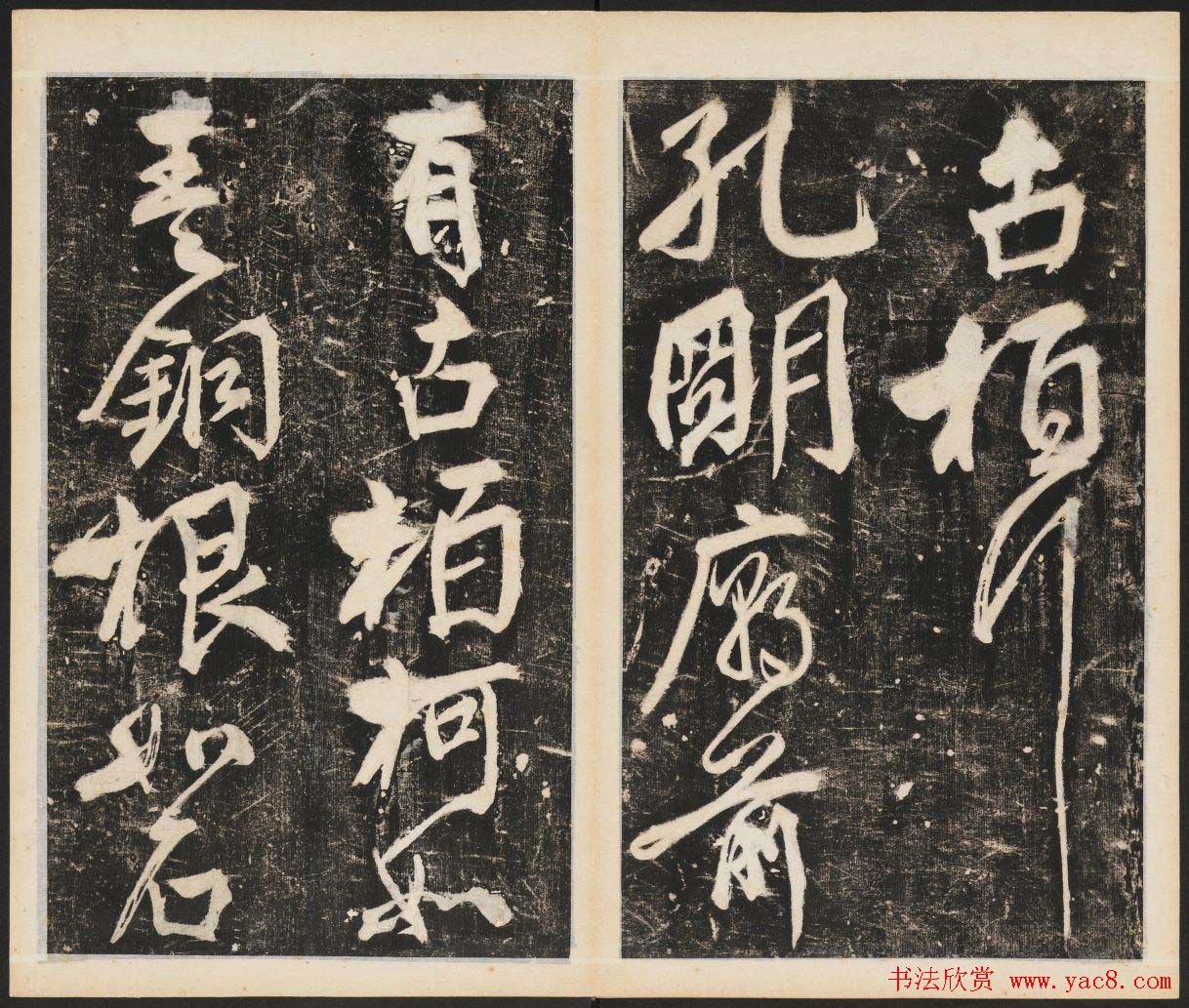 任詢草書書法欣賞杜甫古柏行