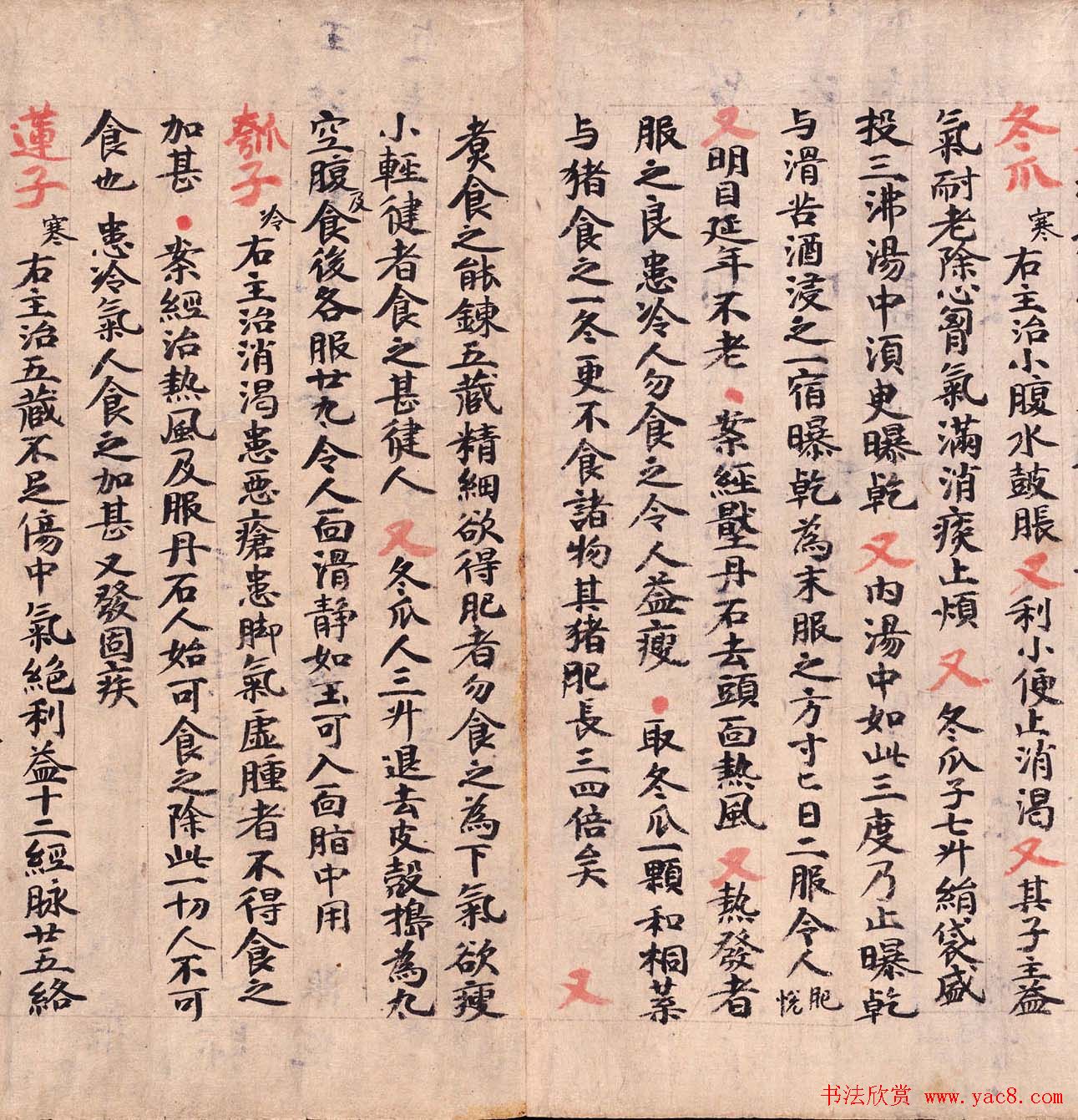 敦煌墨迹欣赏医药文献残卷