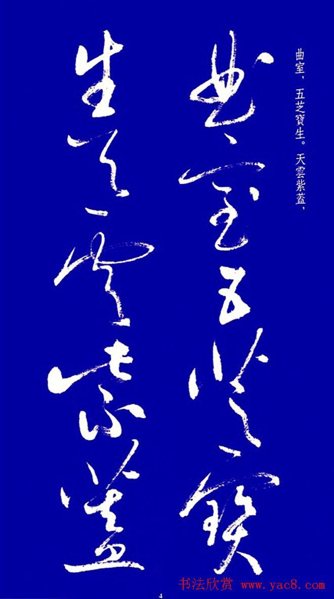 启功草书字帖欣赏《黄庭内景经》