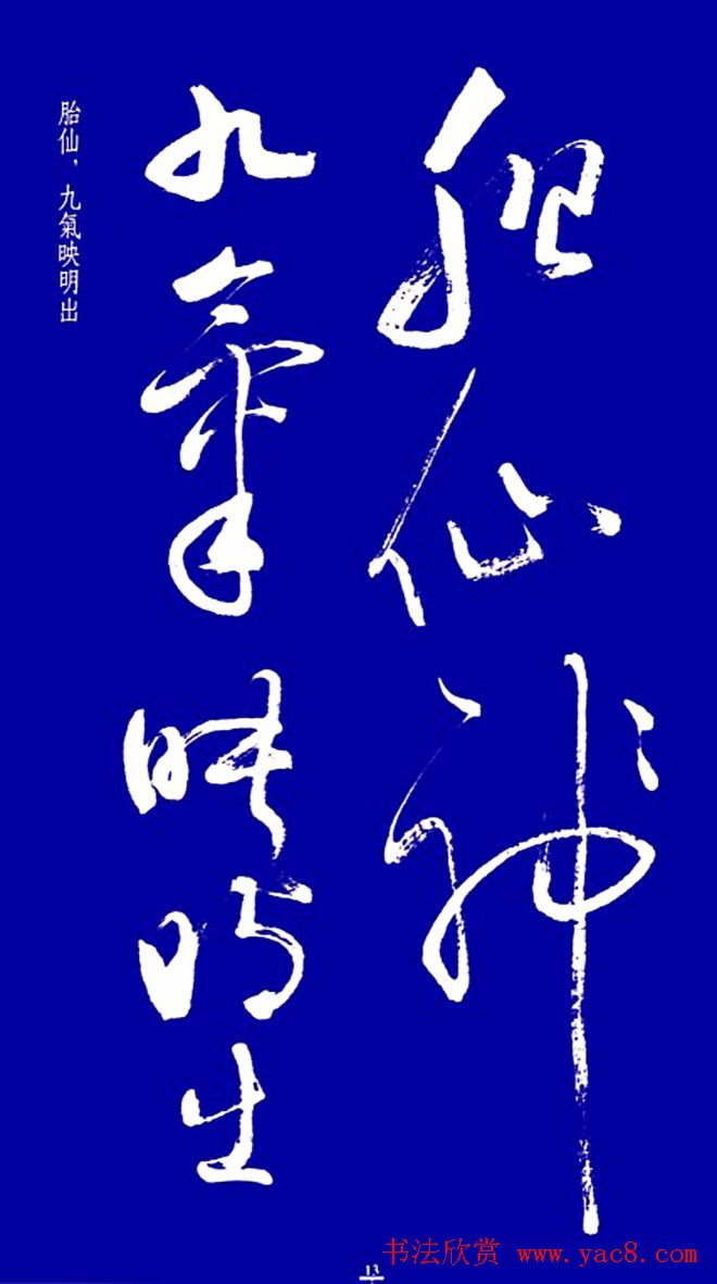 启功草书字帖欣赏《黄庭内景经》