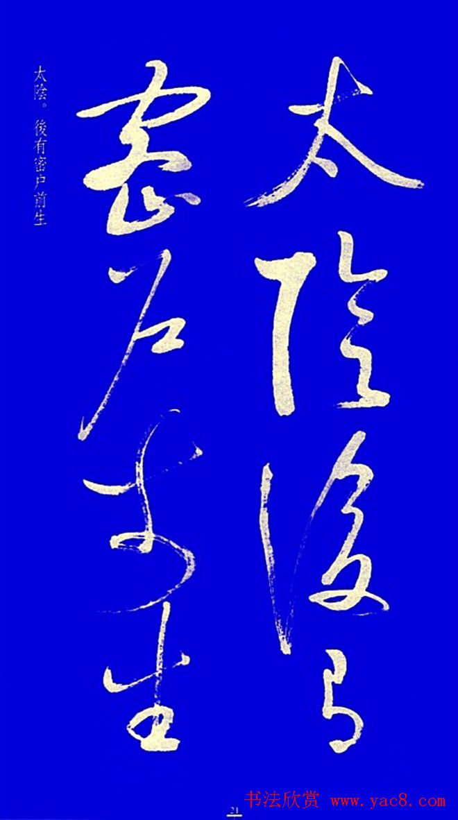 启功草书字帖欣赏《黄庭内景经》