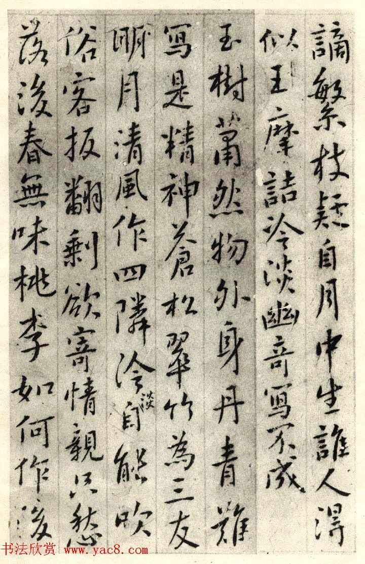 明清志士仁人傅山行书集古梅花诗